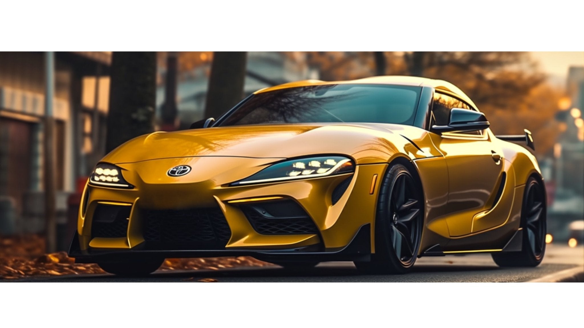 GRスープラ　A90系　ゴールドカラー　ダミーダクト A90 SUPRA – DARK MATTER CARBON