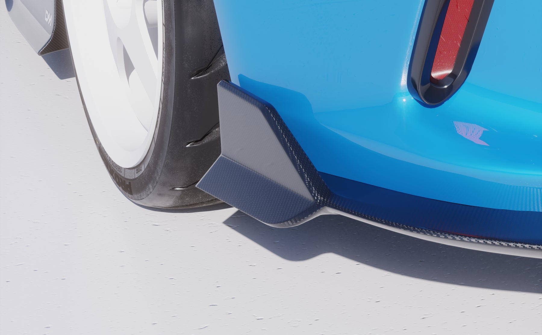 CIVIC TYPE-R FL5 DRY CARBON REAR DIFFUSER – DARK MATTER CARBON